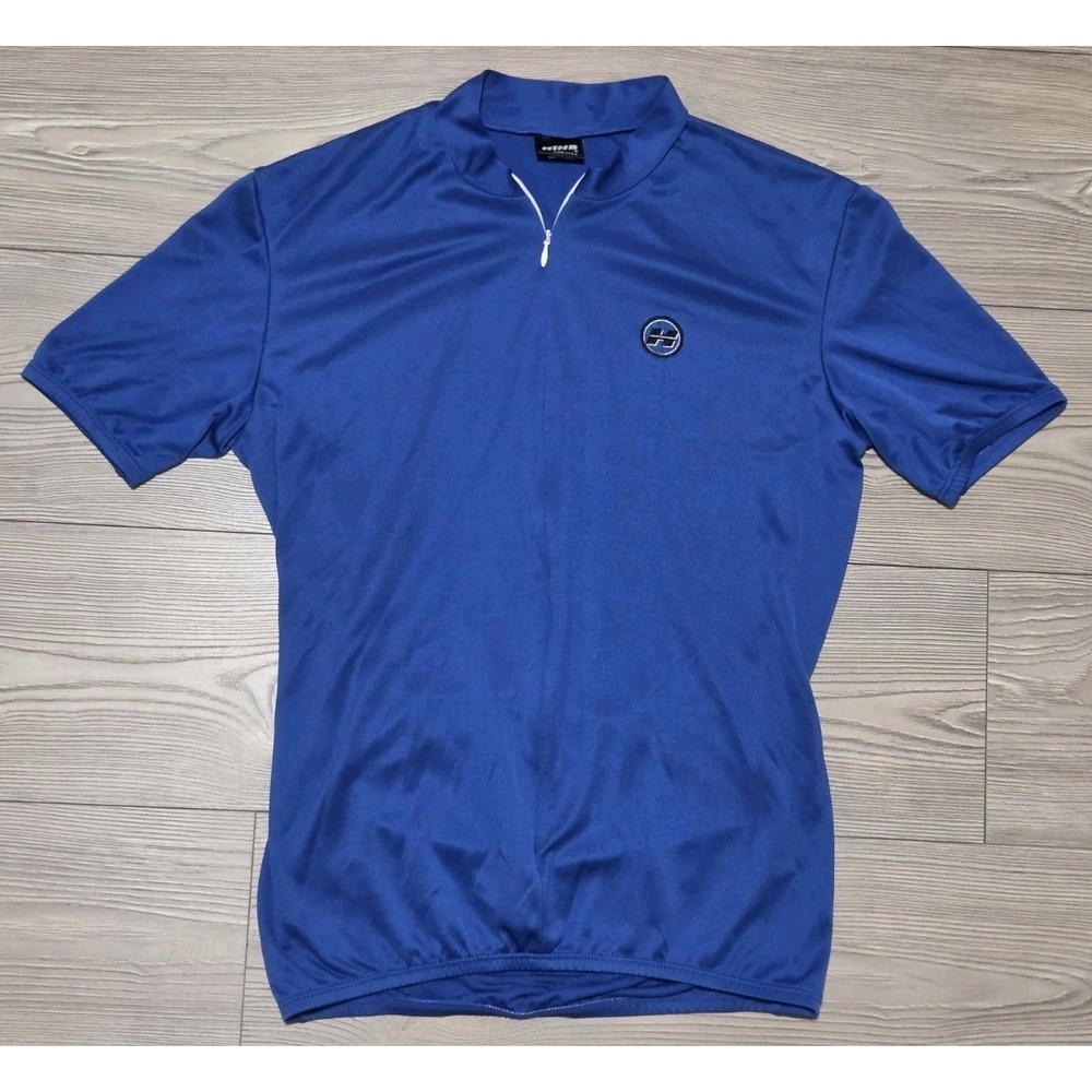 Hind Cycling Jersey Shirt Vintage Royal Blue Measures Small/Medium Made In USA